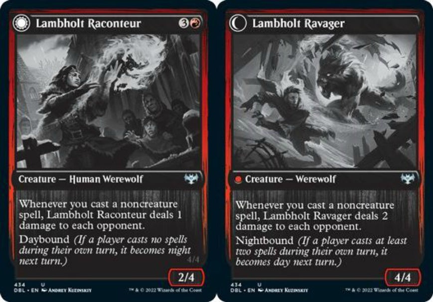 (英)【Foil】ラムホルトの講談家 / Lambholt Raconteur - ラムホルトの荒廃者 / Lambholt Ravager【DBL】 No.434