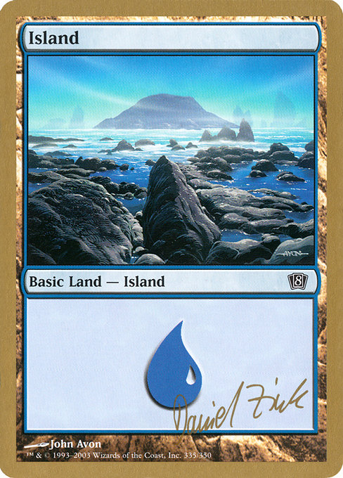 (英)島 / Island【WC03】 World Championship Decks 2003 Daniel Zink 金枠 No.109
