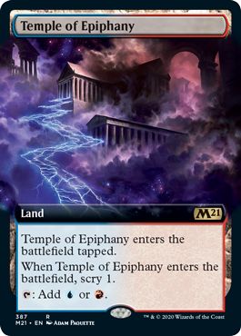 (英)【Foil】天啓の神殿 / Temple of Epiphany ★拡張枠★ 【M21】 No.387