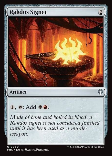 (英)ラクドスの印鑑 / Rakdos Signet【FRC】 No.060