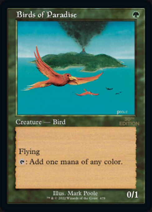(英)極楽鳥 / Birds of Paradise【30A】 旧枠加工カード No.479 ※トーナメントで使用することはできません。