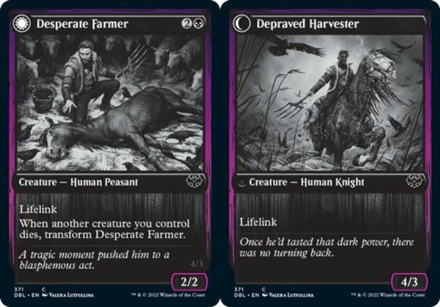 (英)【Foil】不貞腐れる農家 / Desperate Farmer - 不道徳な収穫者 / Depraved Harvester【DBL】 No.371