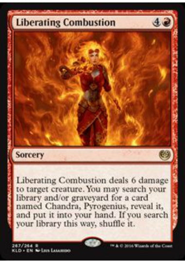 (英)解き放たれた焔 / Liberating Combustion【KLD】 プレインズウォーカーデッキ収録 No.267