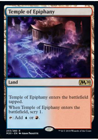 (英)【Foil】天啓の神殿 / Temple of Epiphany【M20】 No.253