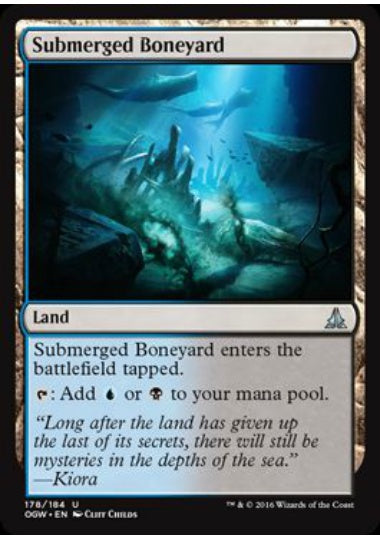 (英)【Foil】水没した骨塚 / Submerged Boneyard【OGW】 No.178