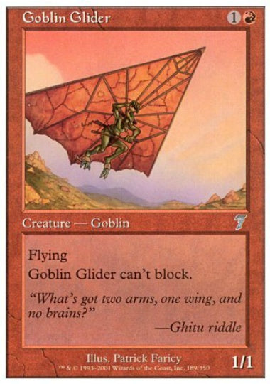 (英)【Foil】ゴブリンの滑空者 / Goblin Glider【7ED】 No.189