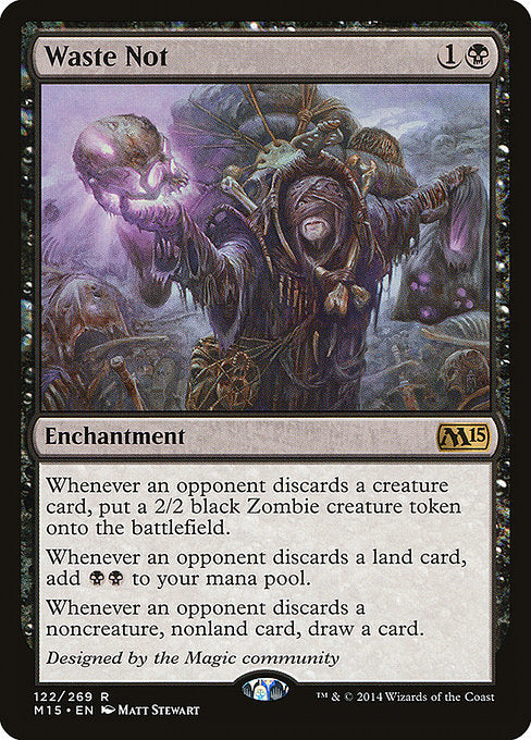 (英)【Foil】無駄省き / Waste Not【M15】 No.122