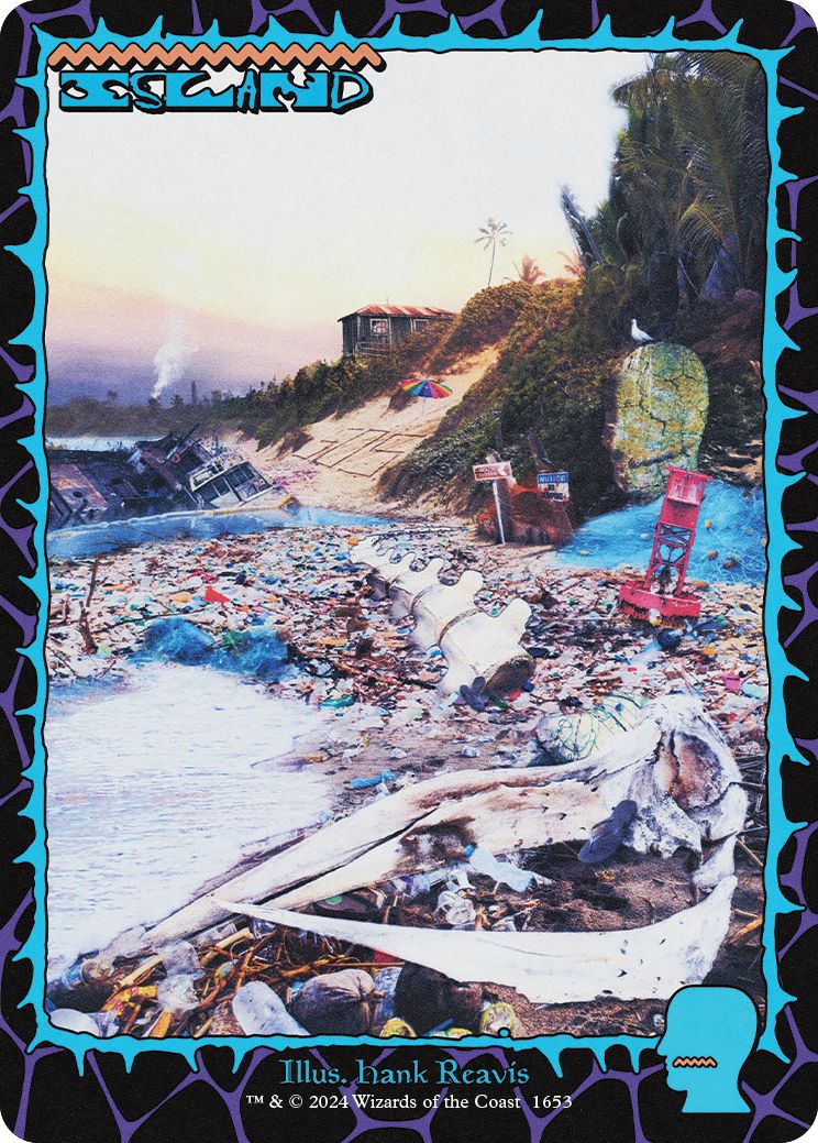 (英)【Foil】島 / Island【SLD】Secret Lair x Brain Dead: Lands No.1653