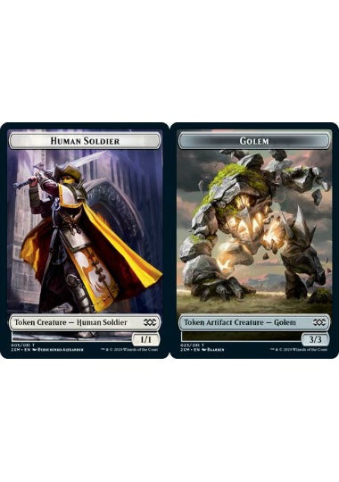 (英)【Foil】人間・兵士トークン / Human Soldier TokenNo.005 - ゴーレムトークン / Golem Token【2XM-TOKEN】 No.023