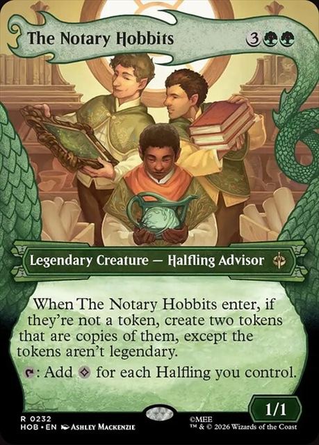 (英)ホビットの公証人 / The Notary Hobbits ★ショーケース枠★(「竜の財宝」フレーム版) 【HOB】 No.232