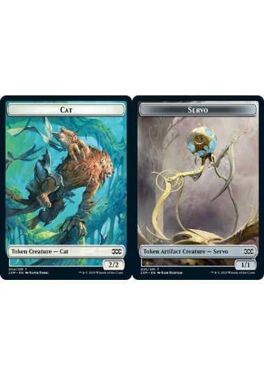 (英)【Foil】猫トークン / Cat TokenNo.004 - 霊気装置トークン / Servo Token【2XM-TOKEN】 No.025