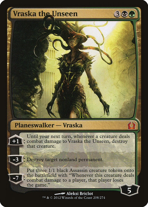 (英)見えざる者、ヴラスカ / Vraska the Unseen【RTR】 No.208