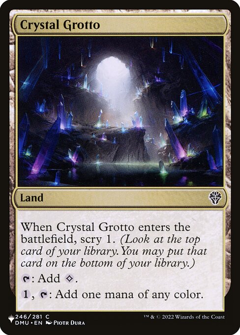 (英)水晶の岩屋 / Crystal Grotto【DMU】 PWシンボル付き再販 No.246