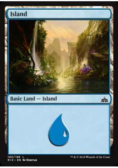 (英)【Foil】島 / Island【RIX】 No.193