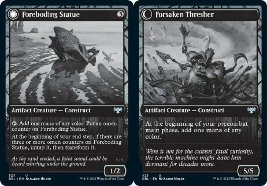 (英)【Foil】予言の像 / Foreboding Statue - 見捨てられし打破者 / Forsaken Thresher【DBL】 No.523