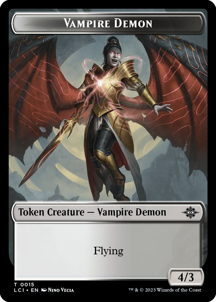 (英)吸血鬼・デーモントークン / Vampire Demon Token【LCI-TOKEN】 No.015