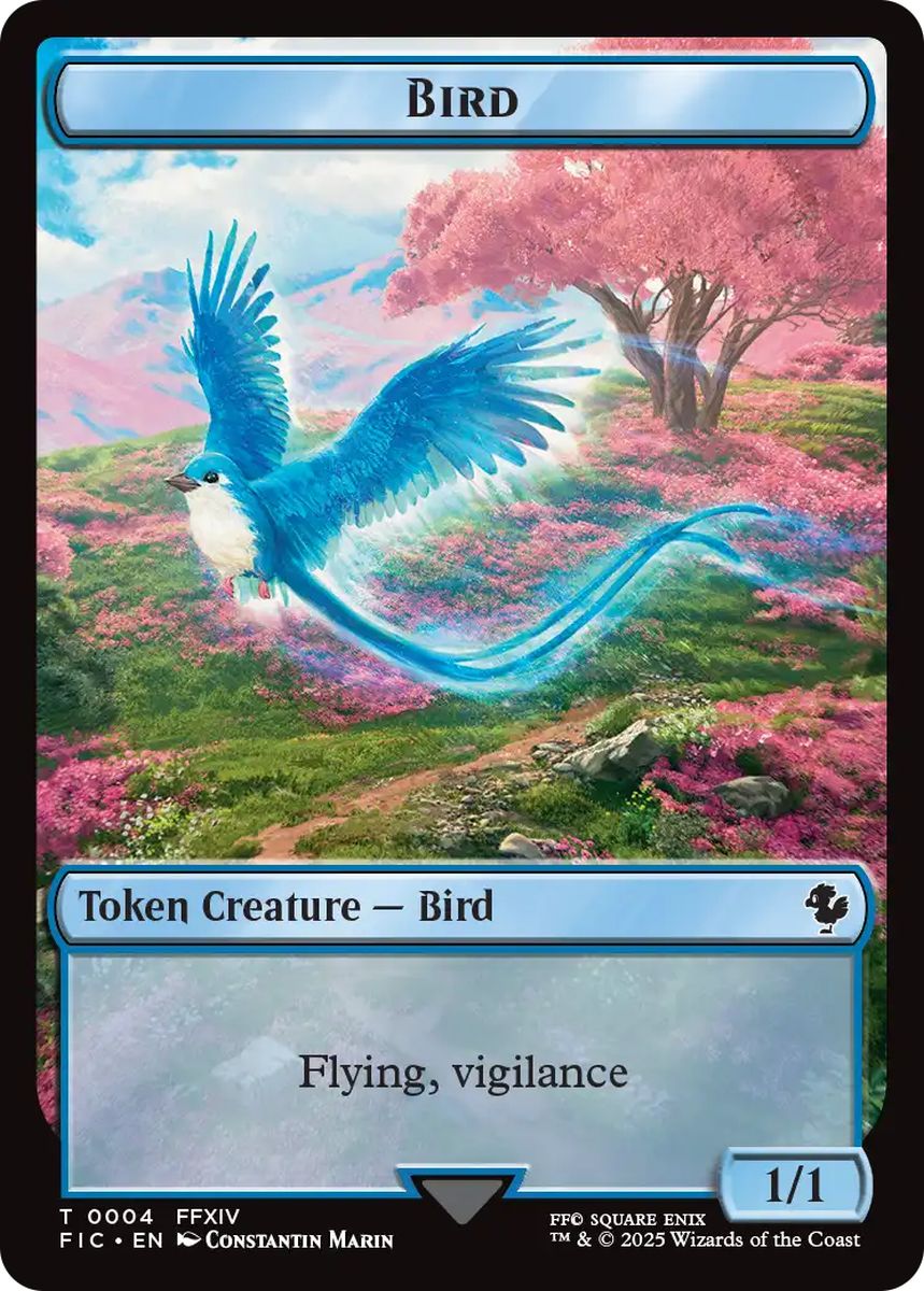 (英)鳥トークン / Bird Token No.004 - 英雄トークン / Hero Token【FIC-TOKEN】 No.005