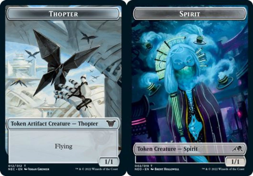 (英)飛行機械トークン / Thopter Token No.012 - スピリットトークン / Spirit Token【NEC-TOKEN】 No.002