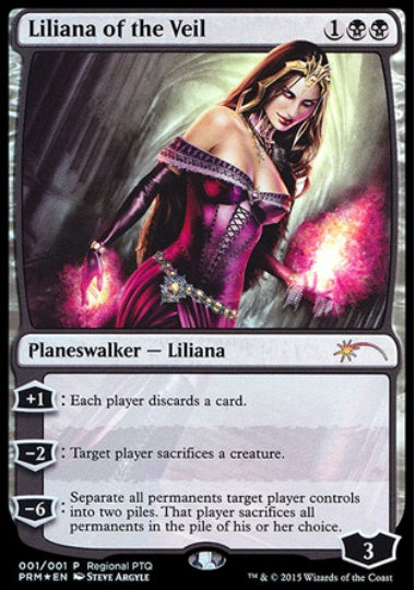 (英)【Foil】ヴェールのリリアナ / Liliana of the Veil【PRM】RPTQプロモ No.035