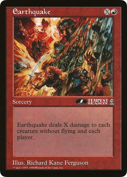 (英)地震 / Earthquake【PRM】 アリーナプロモ 4th Place 【Oversized Card】 BIG-PRM-042 ※トーナメントで使用することはできません。