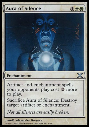 英)沈黙のオーラ / Aura of Silence【10E】 No.006 | MtG通販サイト