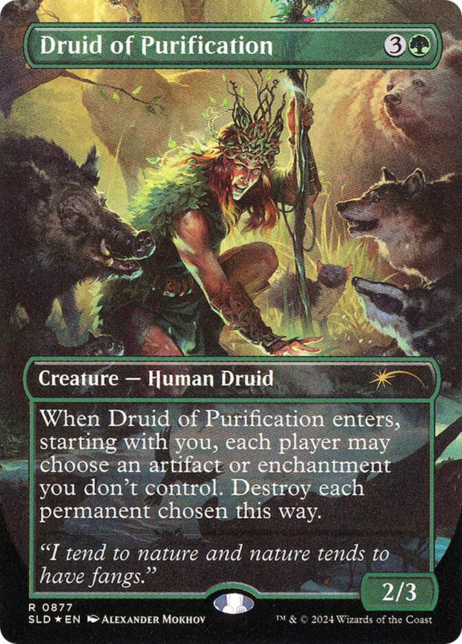 (英)【Foil】浄化のドルイド / Druid of Purification【SLD】 No.877