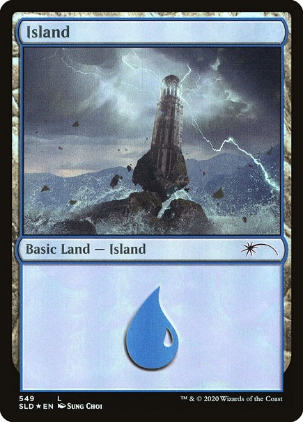 (英)【Foil】島 / Island【SLD】 No.549