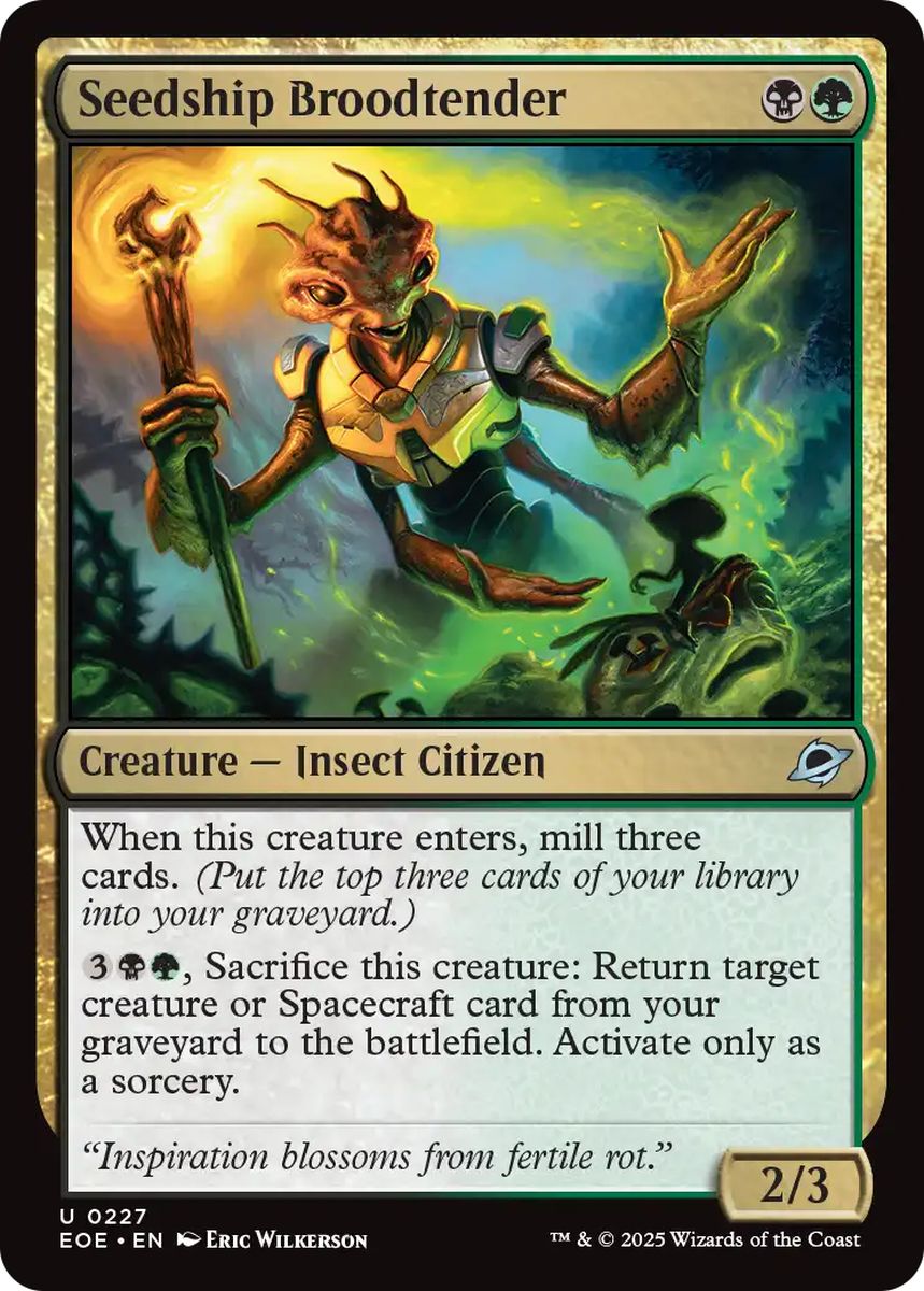 (英)【Foil】シードシップの幼生御守り / Seedship Broodtender【EOE】 No.227