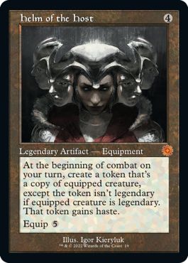 (英)【Foil】多勢の兜 / Helm of the Host【BRR】旧枠加工カード No.019