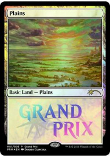 (英)【Foil】平地 / Plains【PRM】 グランプリプロモNo.074