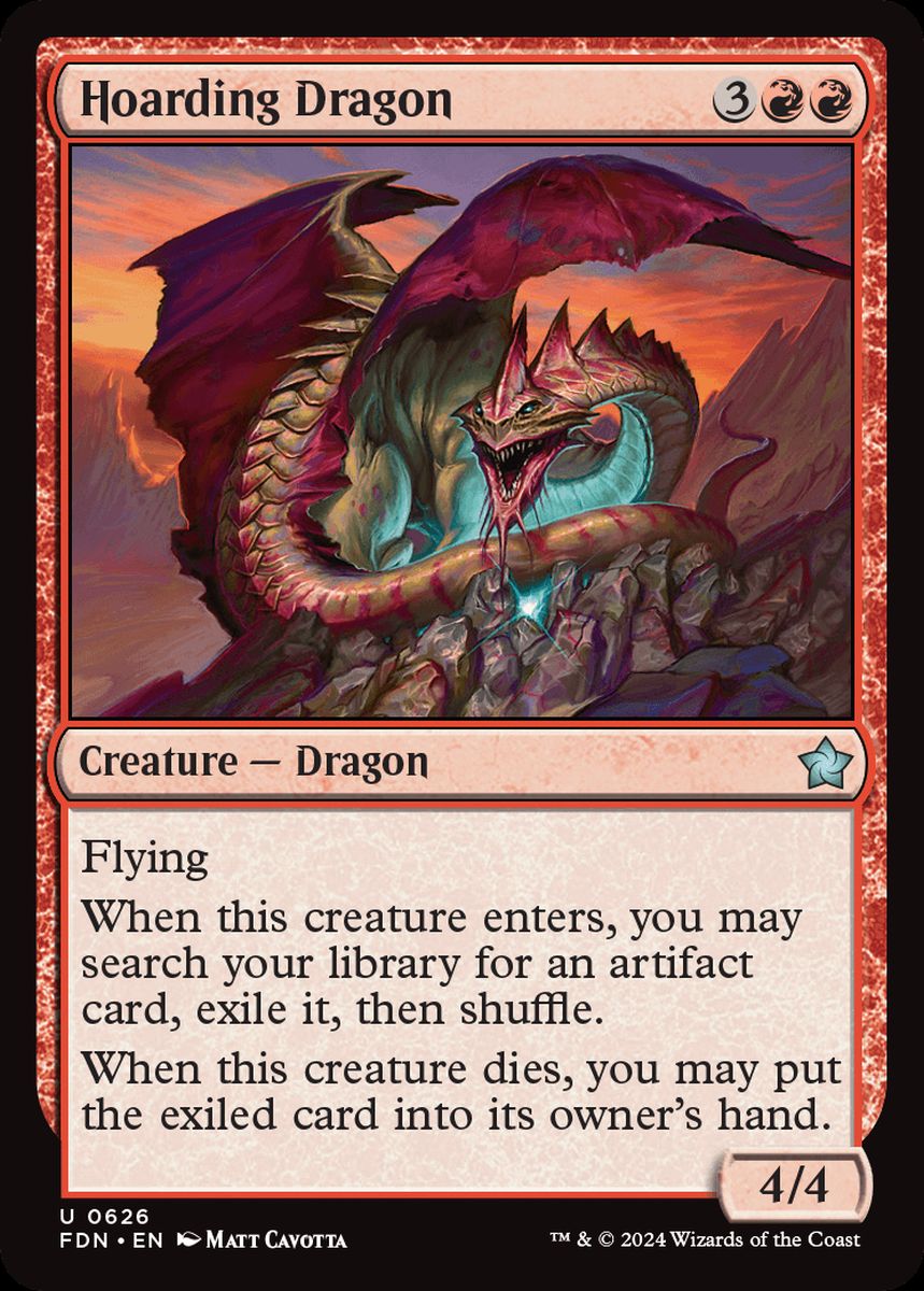 (英)溜め込むドラゴン / Hoarding Dragon【FDN】 Starter Collection収録 No.626