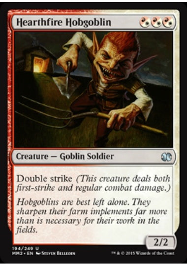 (英)【Foil】炉火のホブゴブリン / Hearthfire Hobgoblin【MM2】 No.194
