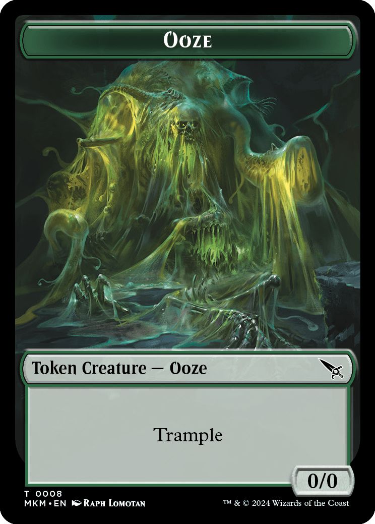 (英)ウーズトークン / Ooze Token【MKM-TOKEN】 No.008