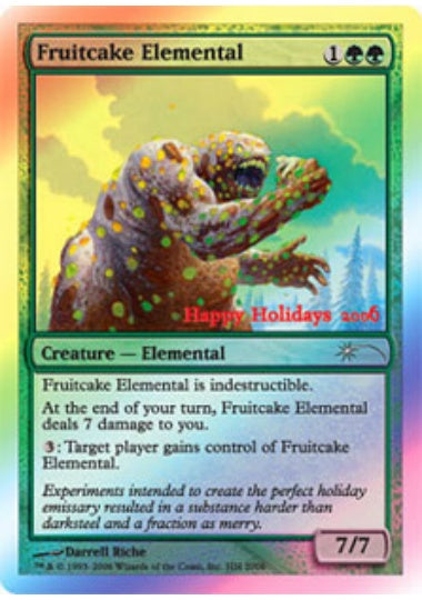 (英)【Foil】Fruitcake Elemental【PRM】ホリデーギフトカードプロモ No.006