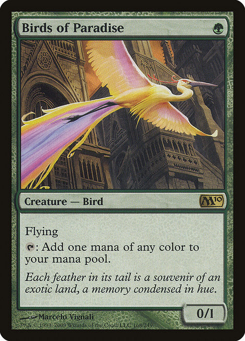 (英)【Foil】極楽鳥 / Birds of Paradise【M10】 No.168