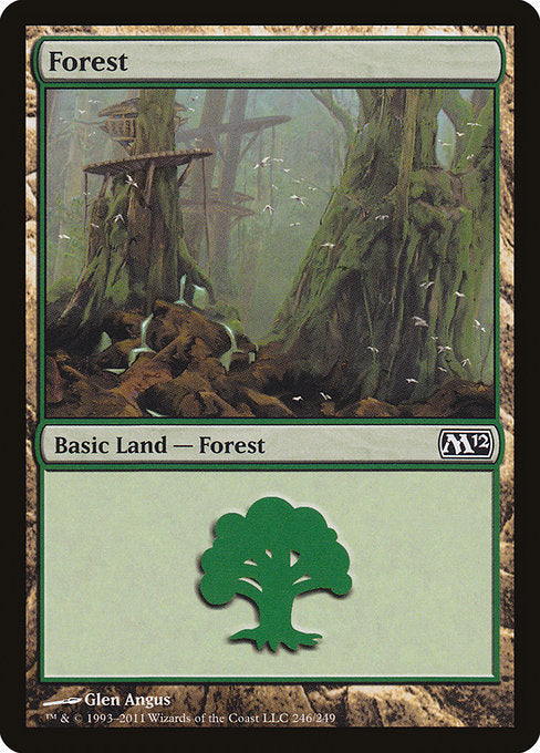 (英)【Foil】森 / Forest【M12】 No.246