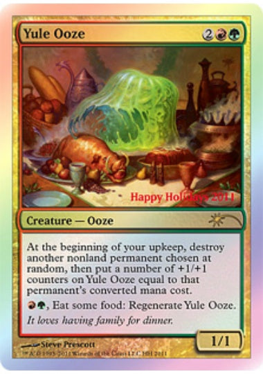 (英)【Foil】Yule Ooze【PRM】ホリデーギフトカードプロモ No.002