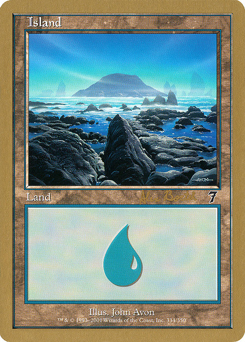 (英)島 / Island【WC01】 World Championship Decks 2001 Alex Borteh 金枠 No.091