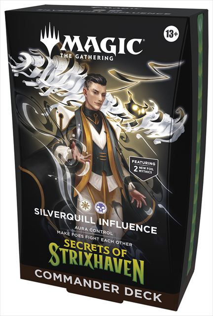 (英)『ストリクスヘイヴンの秘密』統率者デッキ「シルバークイルの威勢」 / Commander Deck - Silverquill Influence -  【BOX】 ※発送方法は「ゆうパック」を選択してください。