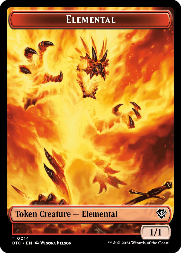 (英)エレメンタルトークン / Elemental Token No.014 - 兵士トークン / Soldier Token【OTC-TOKEN】 No.026