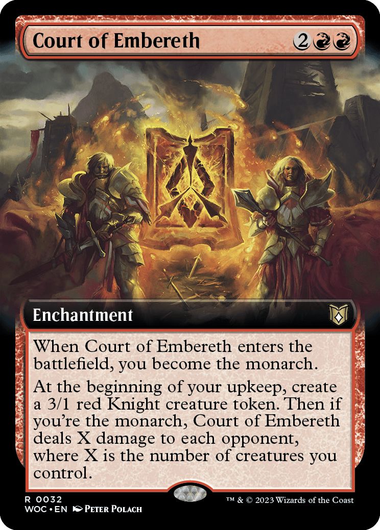 (英)【Foil】エンバレスの宮廷 / Court of Embereth ★拡張枠★ 【WOC】 No.032