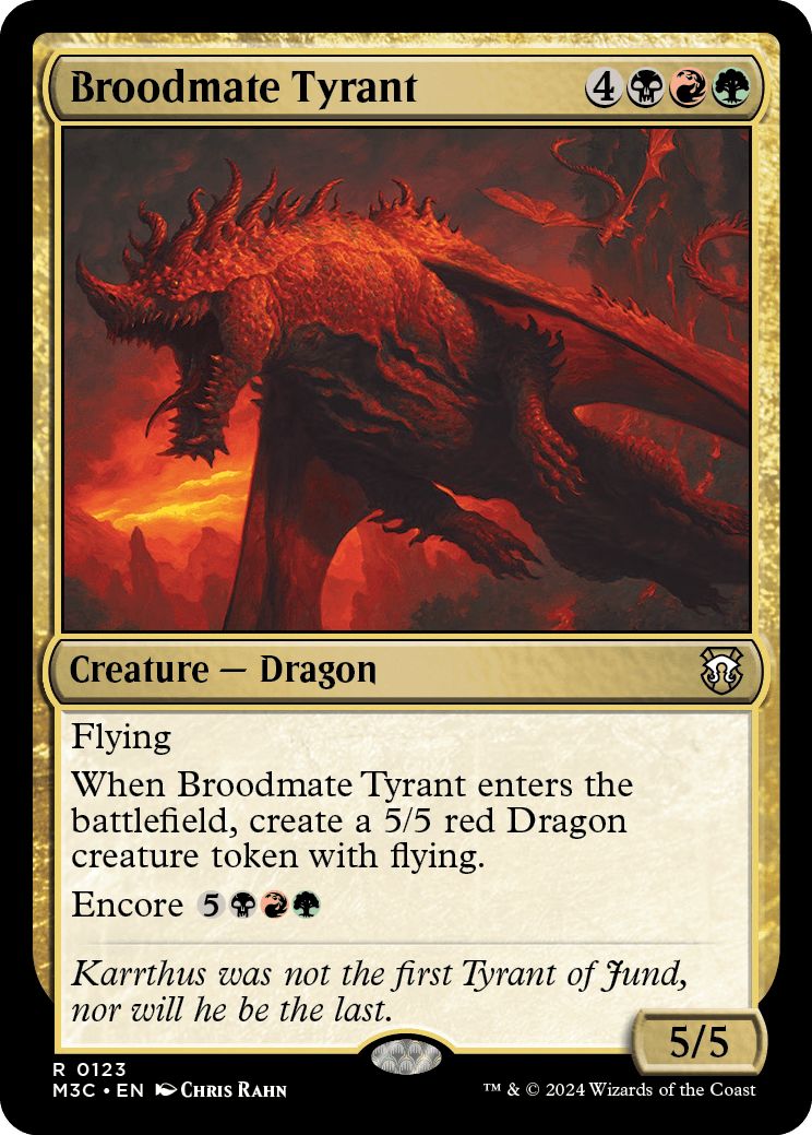 (英)若き群れの暴君 / Broodmate Tyrant【M3C】 No.123
