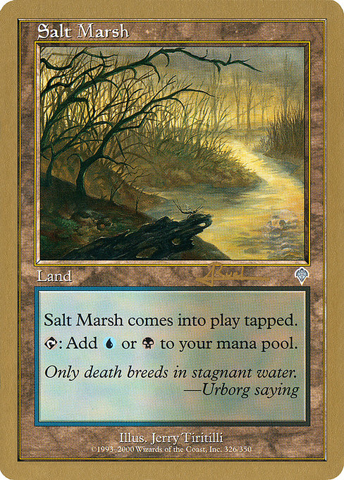 (英)塩の湿地 / Salt Marsh【WC01】 World Championship Decks 2001 Antoine Ruel 金枠 No.081