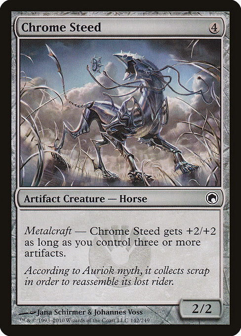(英)【Foil】金属の駿馬 / Chrome Steed【SOM】 No.142