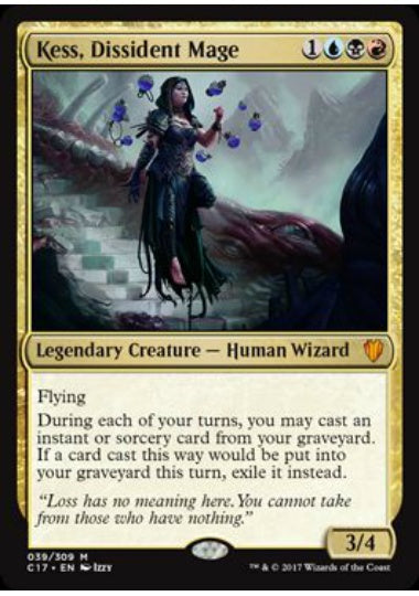 (英)【Foil】反体制魔道士、ケス / Kess, Dissident Mage【C17】 No.039