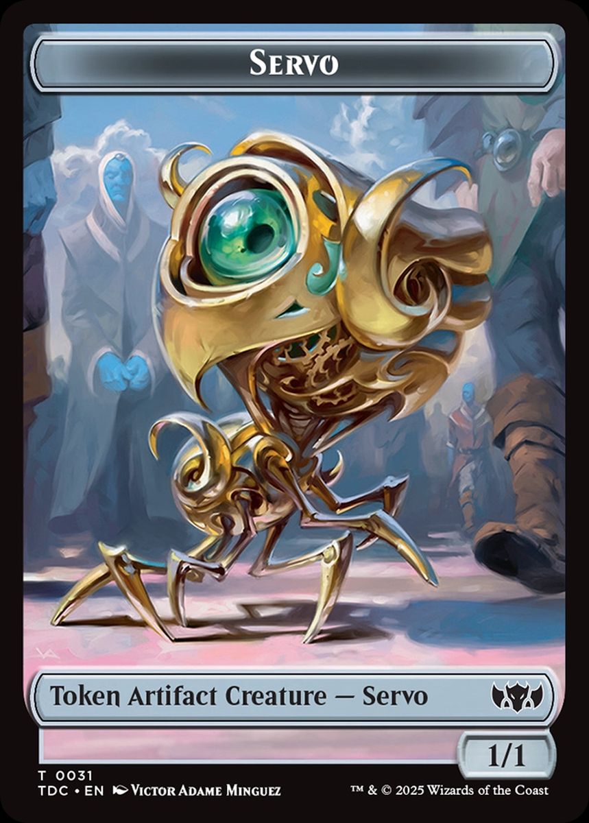 (英)霊気装置トークン / Servo Token No.031 - 戦士トークン / Warrior Token【TDC-TOKEN】 No.013