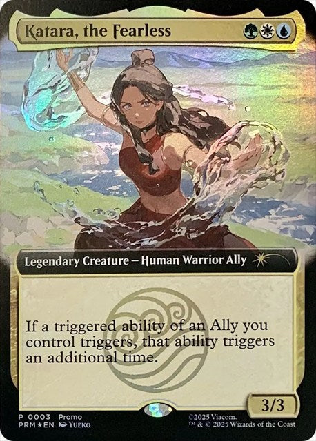 (英)【Foil】恐れを知らぬ者、カタラ / Katara, the Fearless【PRM】 SDCC2025プロモ No.047