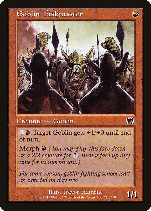(英)【Foil】ゴブリンの監督官 / Goblin Taskmaster【ONS】 No.210