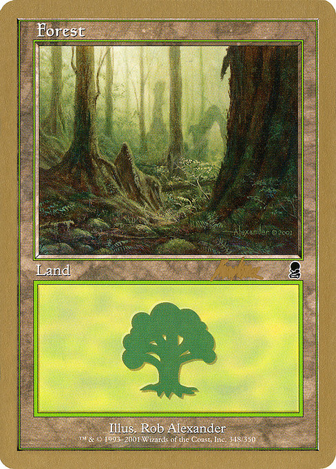 (英)森 / Forest【WC02】 World Championship Decks 2002 Brian Kibler 金枠 No.126
