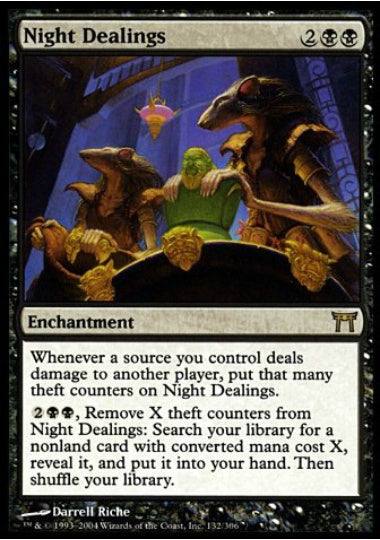 (英)【Foil】夜の分配 / Night Dealings【CHK】 No.132